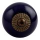 Navy Blue Antique Fitting Ceramic Knob